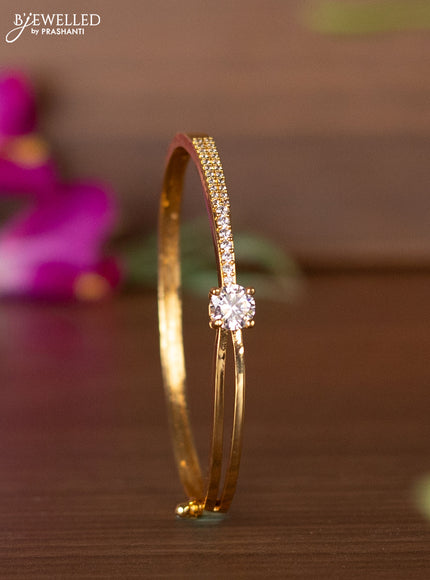Bracelets with cz stones in gold finish