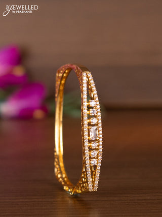 Bracelets with cz stones in gold finish