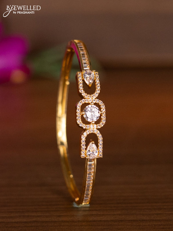 Bracelets with cz stones in gold finish