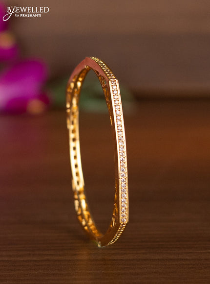 Bracelets with cz stones in gold finish