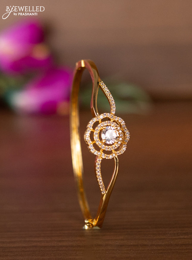 Bracelets with cz stones in gold finish
