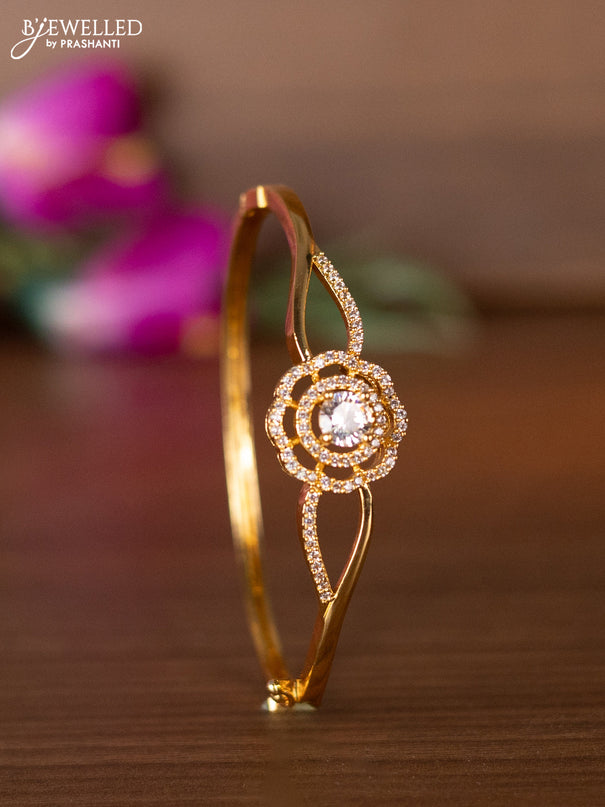 Bracelets with cz stones in gold finish