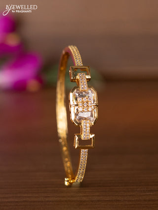 Bracelets with cz stones in gold finish