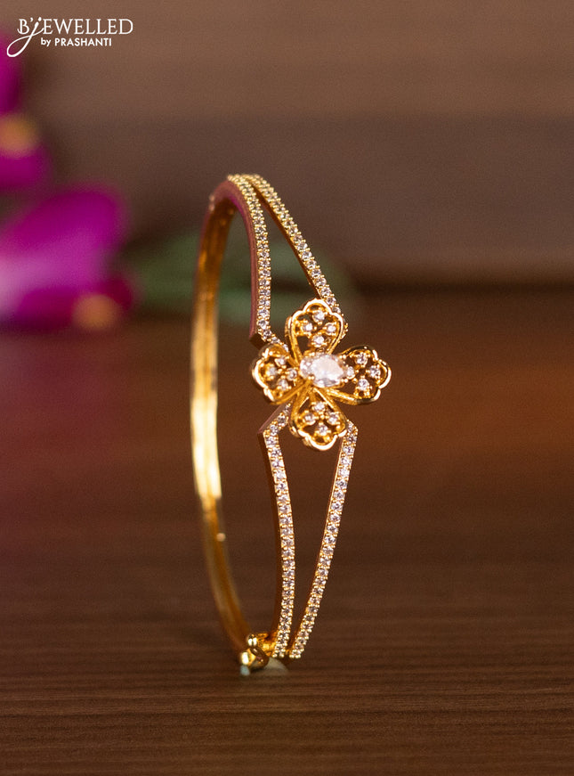 Bracelets with cz stones in gold finish