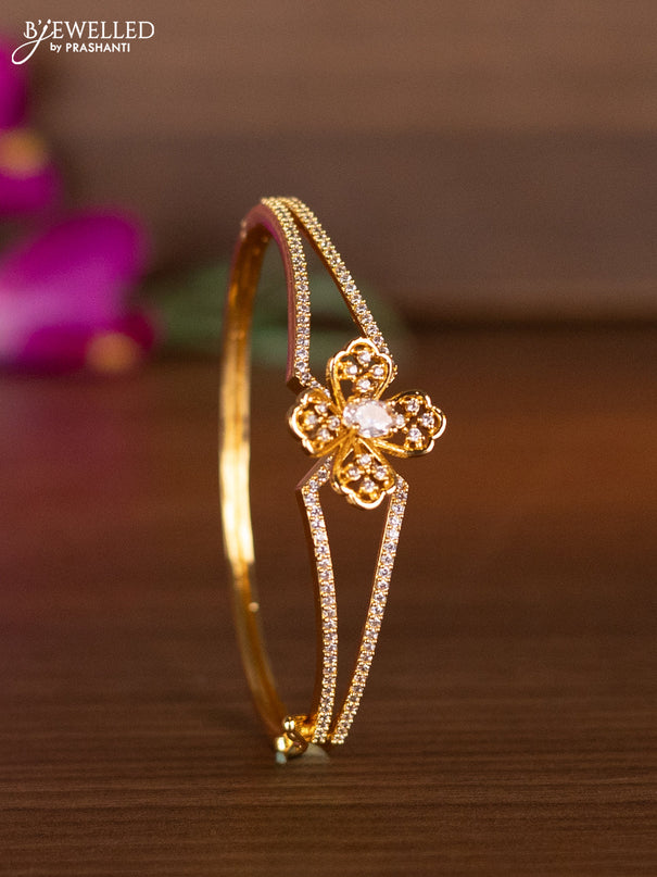 Bracelets with cz stones in gold finish