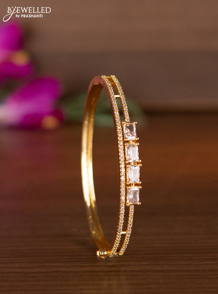 Bracelets with cz stones in gold finish