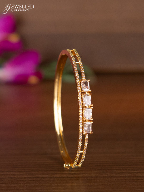 Bracelets with cz stones in gold finish
