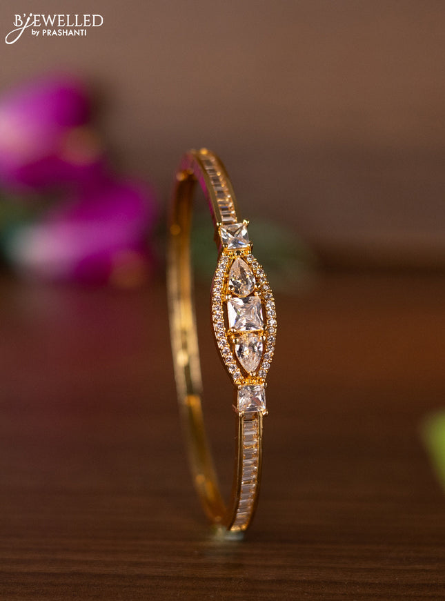 Bracelets with cz stones in gold finish