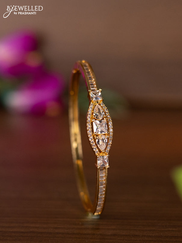 Bracelets with cz stones in gold finish