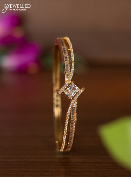 Bracelets with cz stones in gold finish