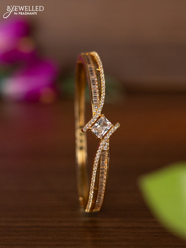 Bracelets with cz stones in gold finish