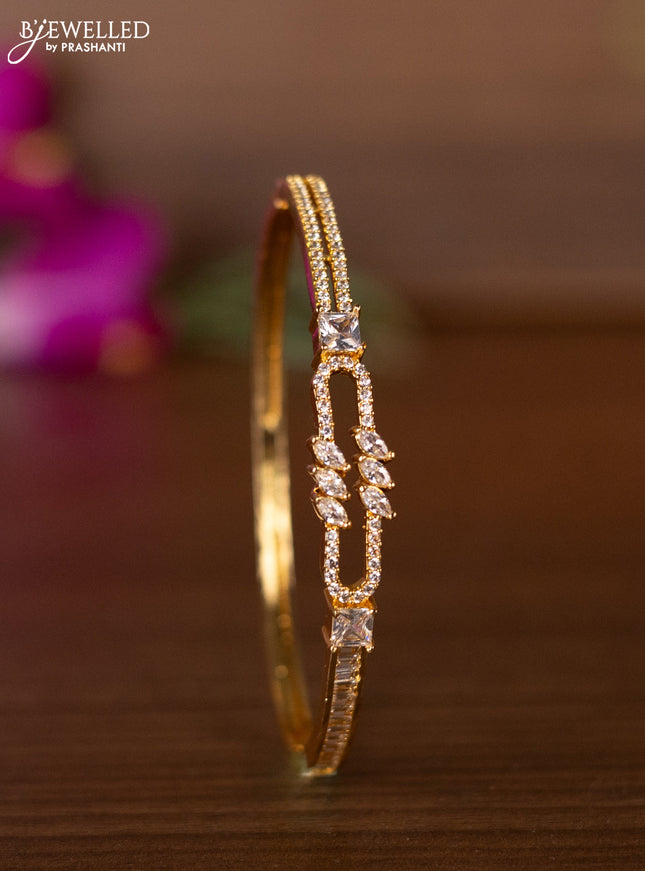 Bracelets with cz stones in gold finish
