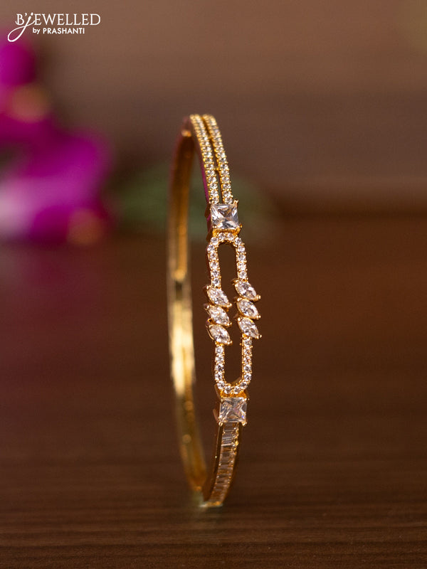Bracelets with cz stones in gold finish