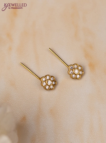 Mangalsutra with cz stones and pearl hangings without earrings