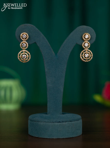 Antique earrings with cz stones