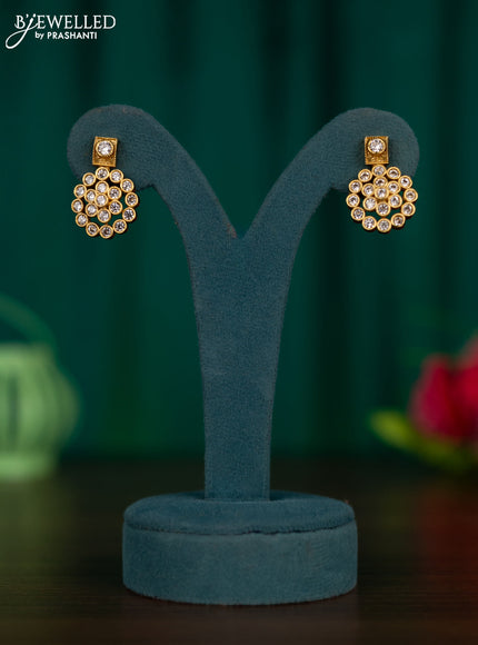 Antique earrings with cz stones