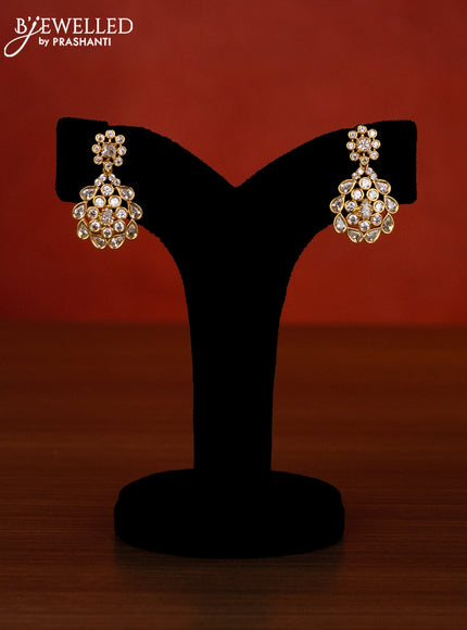 Antique choker with cz stones and pearl hangings