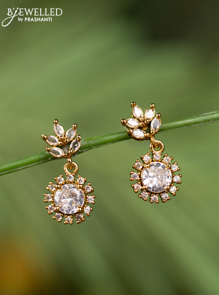 Antique earrings with cz stones