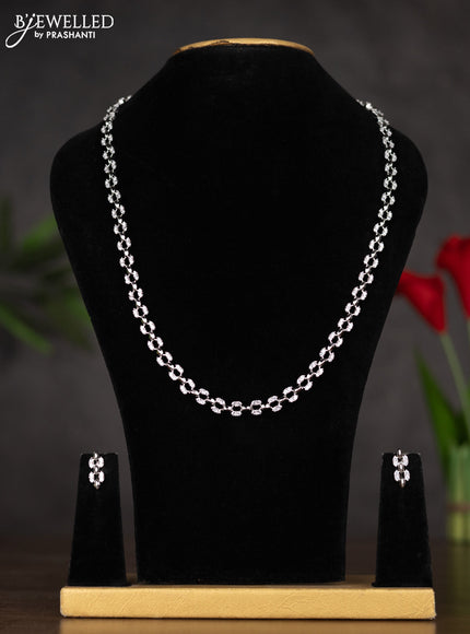 Zircon haaram with white stones