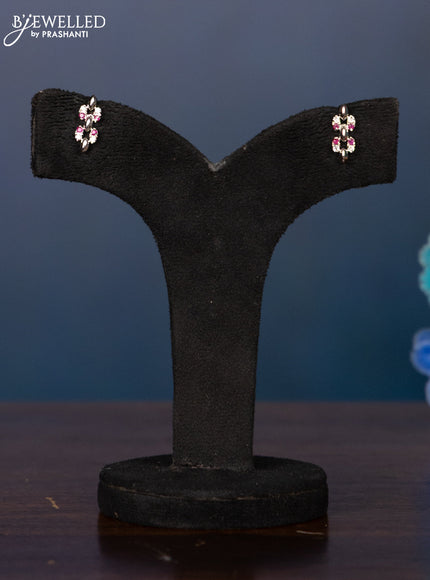 Zircon haaram with white & pink stones