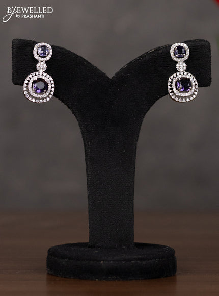 Zircon haaram with purple stones