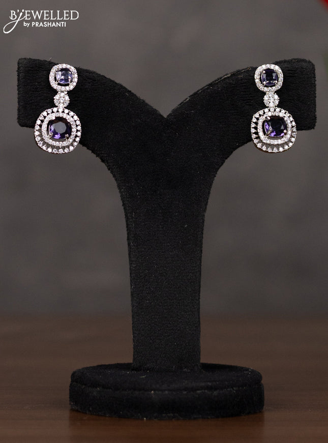 Zircon haaram with purple stones
