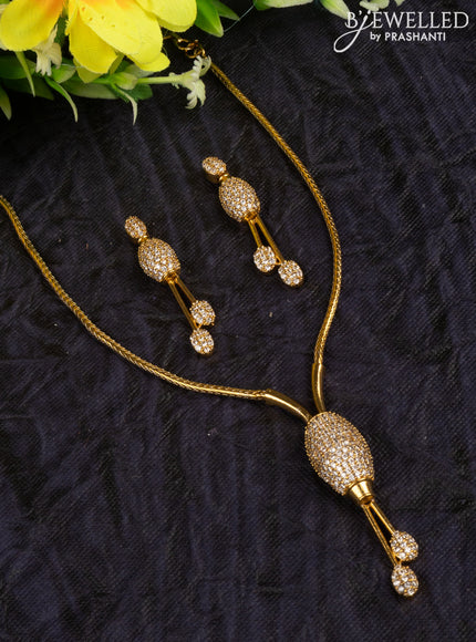 Antique attigai necklace with cz stones