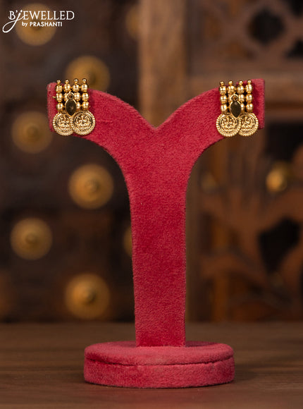 Antique elakka thali necklace with lakshmi coin style hangings