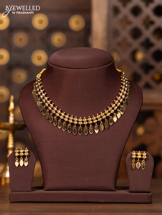 Antique elakka thali necklace with complete gold