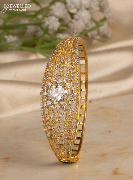 Bracelets with cz stones in gold finish