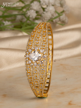 Bracelets with cz stones in gold finish