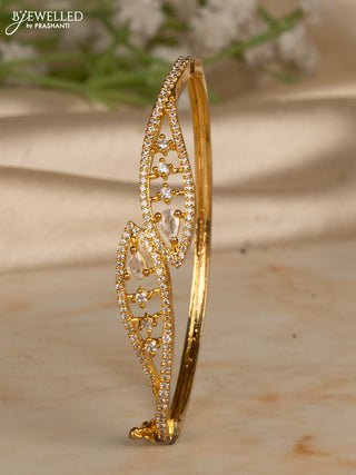 Bracelets with cz stones in gold finish