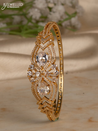 Bracelets with cz stones in gold finish
