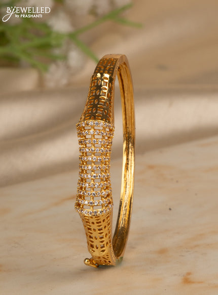 Bracelets with cz stones in gold finish