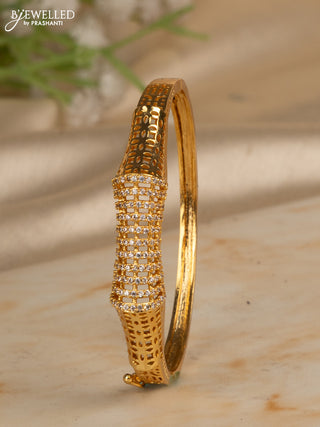 Bracelets with cz stones in gold finish