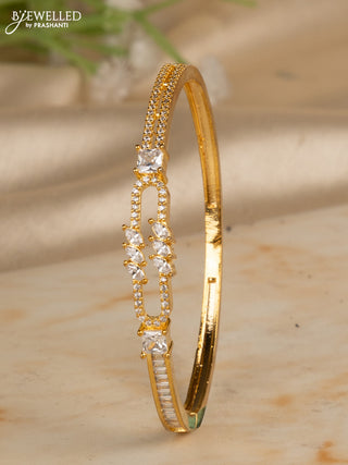 Bracelets with cz stones in gold finish