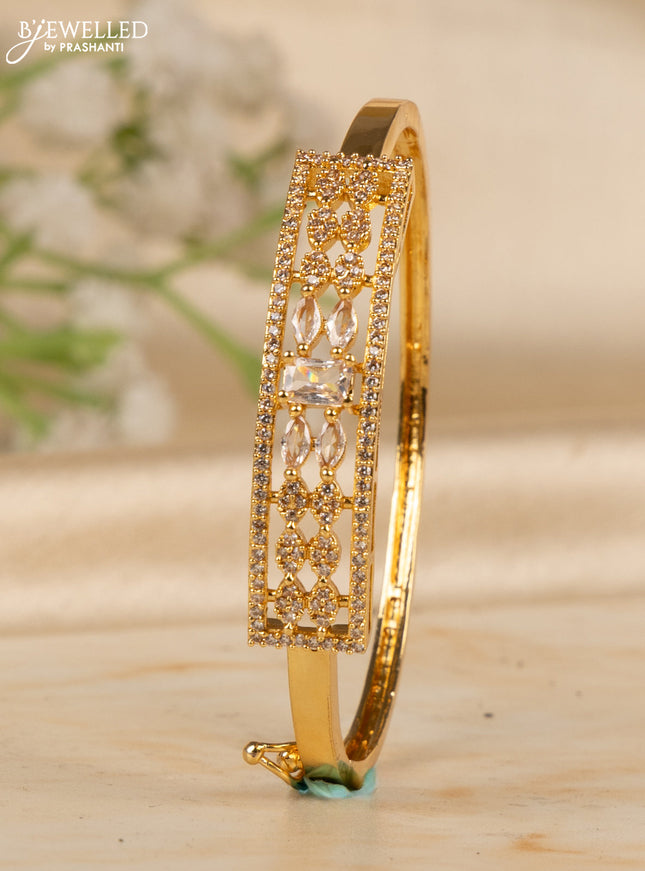 Bracelets with cz stones in gold finish