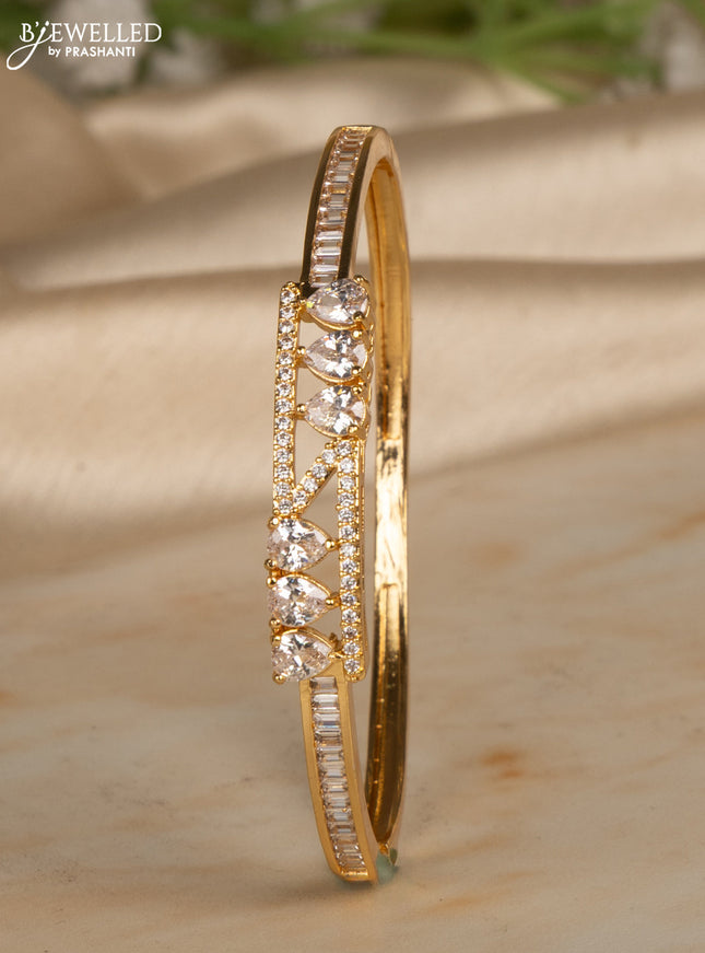 Bracelets with cz stones in gold finish