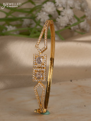 Bracelets with cz stones in gold finish