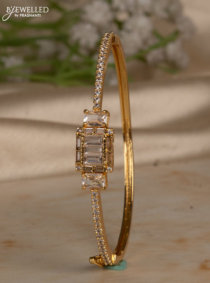 Bracelets with cz stones in gold finish