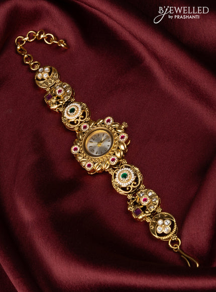 Watches with kemp jadau and kundan stones