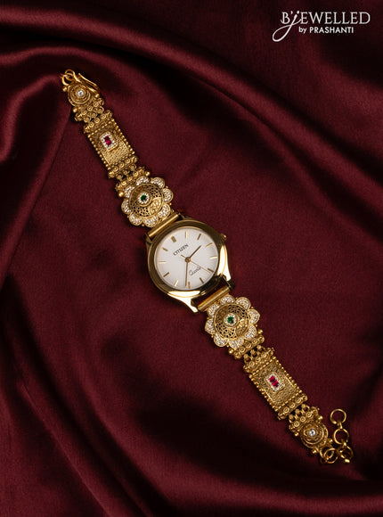 Watches with kemp jadau and cz stones
