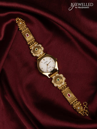 Watches with kemp jadau and cz stones