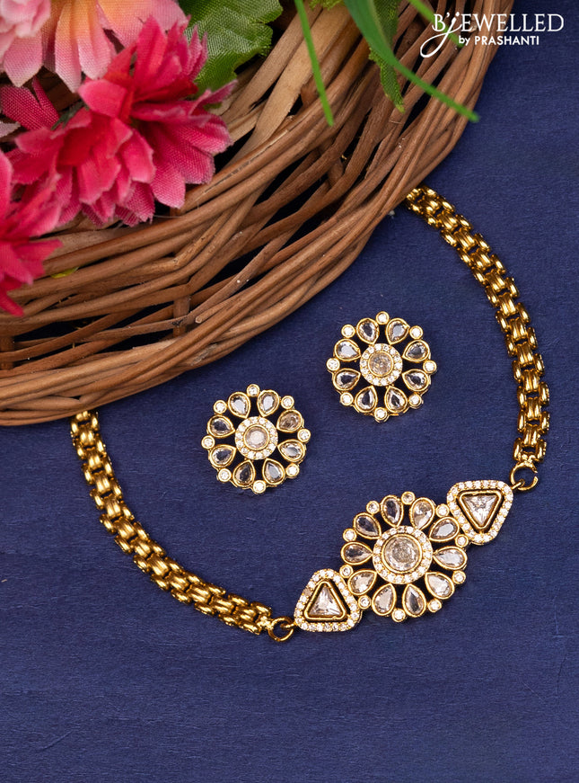 Antique choker with cz stones