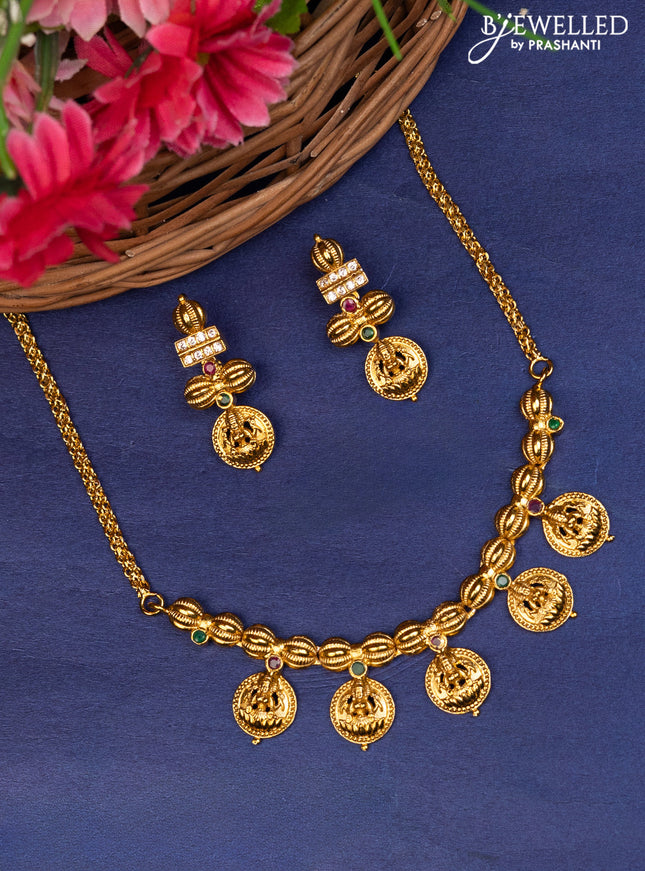 Antique choker with cz stones and pearl hangings