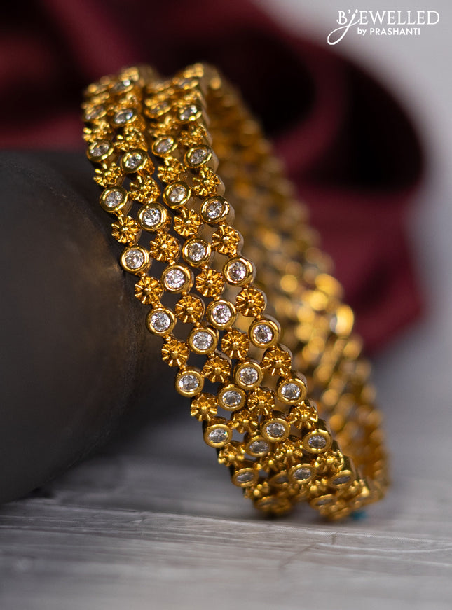 Antique bangle with cz stones