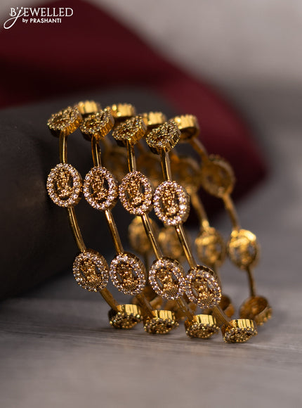 Antique bangle lakshmi design with cz stones