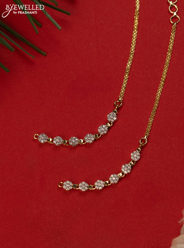 Antique maatal with cz stones