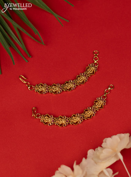 Antique maatal with lakshmi design ruby stones