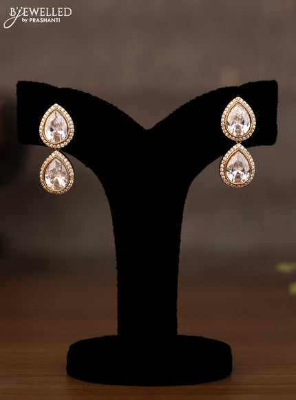 Necklace with cz stones in victorian finish